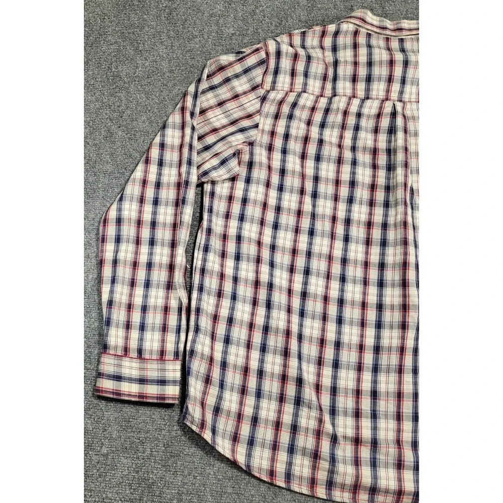 True Religion Men's Multicolor Plaid Long Sleeve Western Snap T-Shirt Size XXL